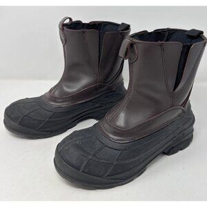 Kamik Dawson Boots Size 8 Gaucho Brown Leather‎ Men's Thinsulate Waterproof